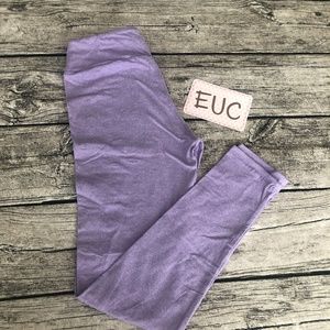 EUC OS Purple LulaRoe Leggings